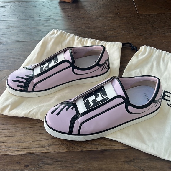 Fendi x Joshua Vides FF Logo Slip-On Sneaker - 39.5 - Picture 2 of 6